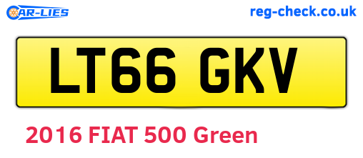 LT66GKV are the vehicle registration plates.