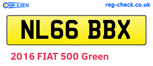 NL66BBX are the vehicle registration plates.