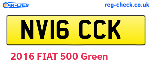NV16CCK are the vehicle registration plates.