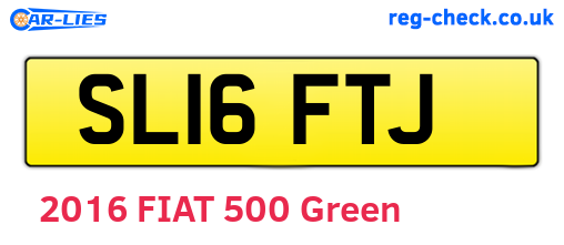SL16FTJ are the vehicle registration plates.