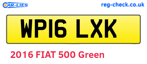 WP16LXK are the vehicle registration plates.