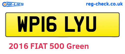 WP16LYU are the vehicle registration plates.