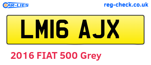 LM16AJX are the vehicle registration plates.