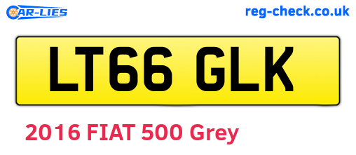 LT66GLK are the vehicle registration plates.