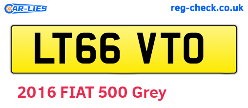 LT66VTO are the vehicle registration plates.