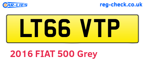 LT66VTP are the vehicle registration plates.