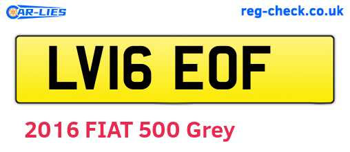 LV16EOF are the vehicle registration plates.