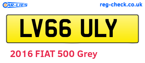 LV66ULY are the vehicle registration plates.