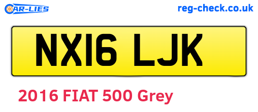 NX16LJK are the vehicle registration plates.