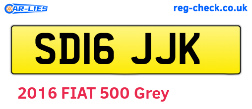 SD16JJK are the vehicle registration plates.