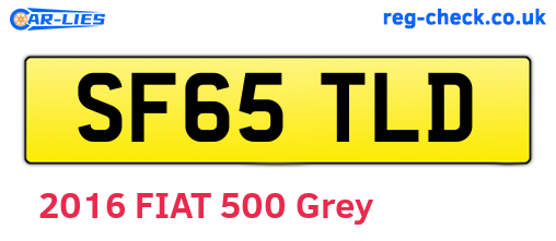 SF65TLD are the vehicle registration plates.