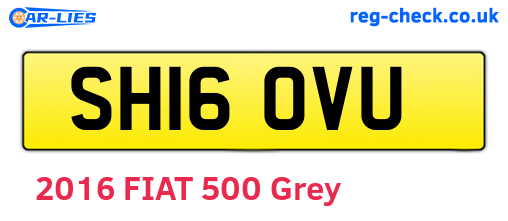 SH16OVU are the vehicle registration plates.