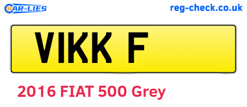 V1KKF are the vehicle registration plates.