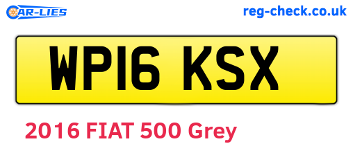 WP16KSX are the vehicle registration plates.
