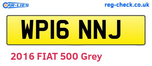 WP16NNJ are the vehicle registration plates.