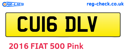 CU16DLV are the vehicle registration plates.