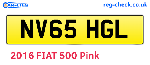 NV65HGL are the vehicle registration plates.