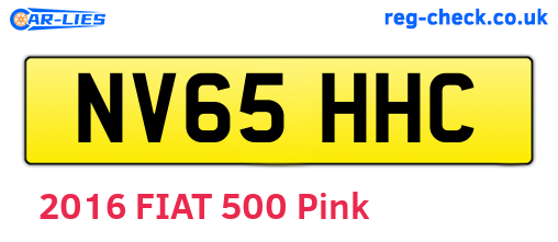 NV65HHC are the vehicle registration plates.