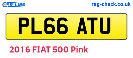 PL66ATU are the vehicle registration plates.