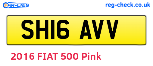 SH16AVV are the vehicle registration plates.
