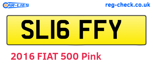 SL16FFY are the vehicle registration plates.
