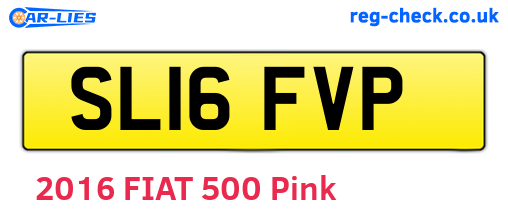 SL16FVP are the vehicle registration plates.