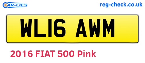 WL16AWM are the vehicle registration plates.