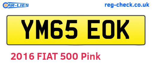 YM65EOK are the vehicle registration plates.