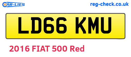LD66KMU are the vehicle registration plates.