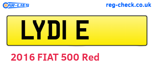 LYD1E are the vehicle registration plates.