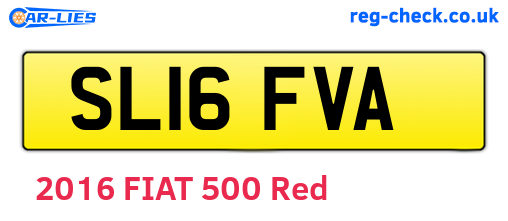 SL16FVA are the vehicle registration plates.