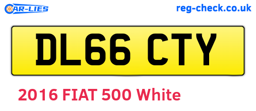 DL66CTY are the vehicle registration plates.