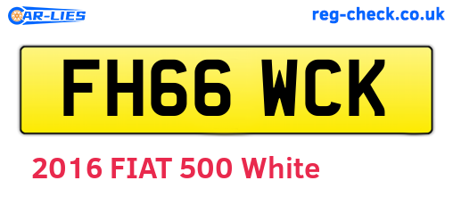 FH66WCK are the vehicle registration plates.