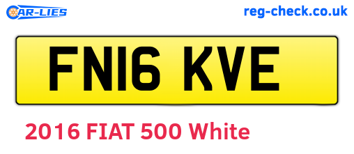FN16KVE are the vehicle registration plates.