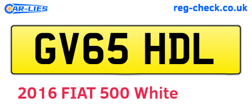 GV65HDL are the vehicle registration plates.