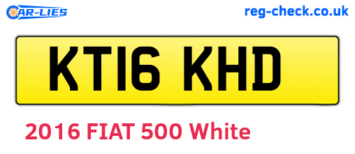 KT16KHD are the vehicle registration plates.