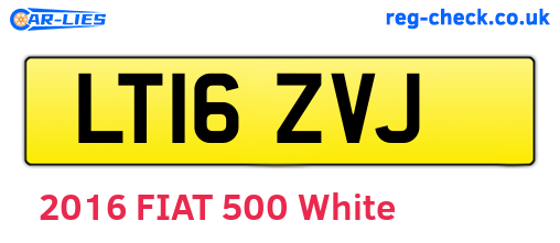LT16ZVJ are the vehicle registration plates.