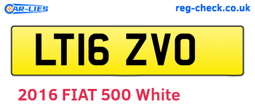 LT16ZVO are the vehicle registration plates.