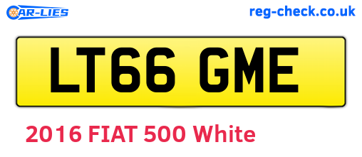 LT66GME are the vehicle registration plates.