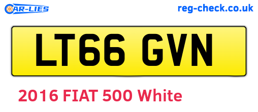 LT66GVN are the vehicle registration plates.