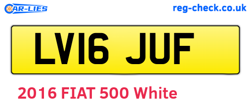 LV16JUF are the vehicle registration plates.