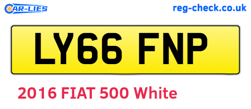 LY66FNP are the vehicle registration plates.