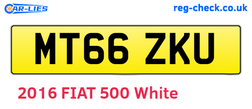 MT66ZKU are the vehicle registration plates.