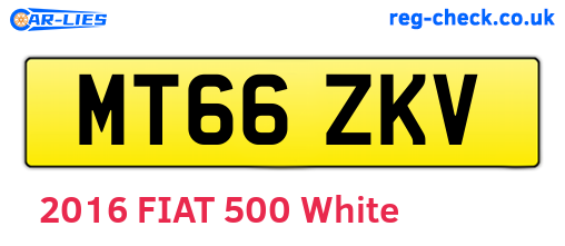 MT66ZKV are the vehicle registration plates.