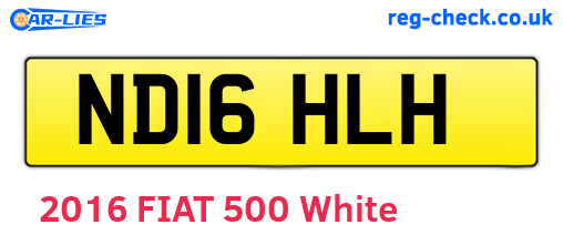 ND16HLH are the vehicle registration plates.