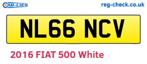 NL66NCV are the vehicle registration plates.