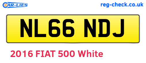 NL66NDJ are the vehicle registration plates.