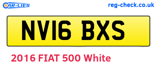 NV16BXS are the vehicle registration plates.