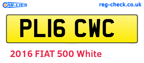 PL16CWC are the vehicle registration plates.