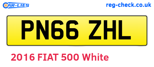 PN66ZHL are the vehicle registration plates.